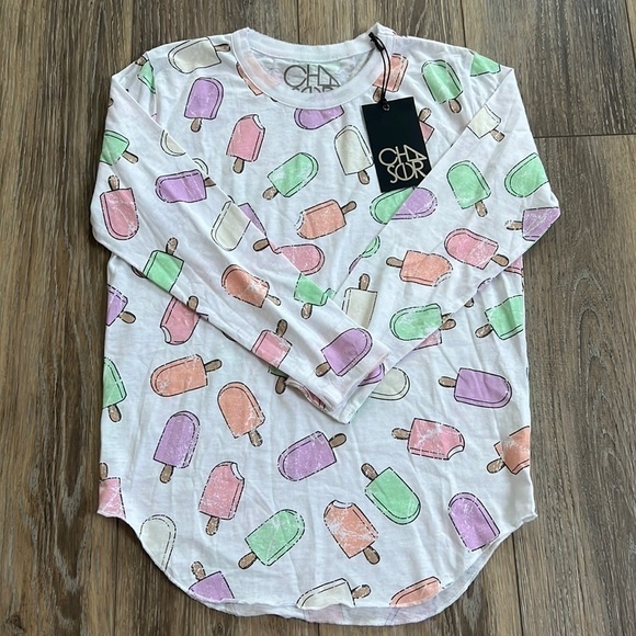 Chaser Other - Chaser Long Sleeved Ice Cream Tee - Size 12 - New With Tags